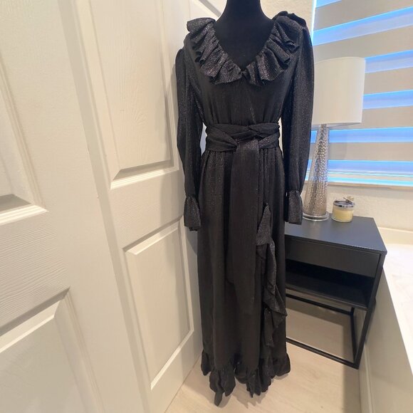 Gucci Crepe Lame Gown